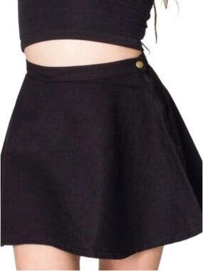 American Apparel Corduroy Circle Skirt Women’s Size M Black